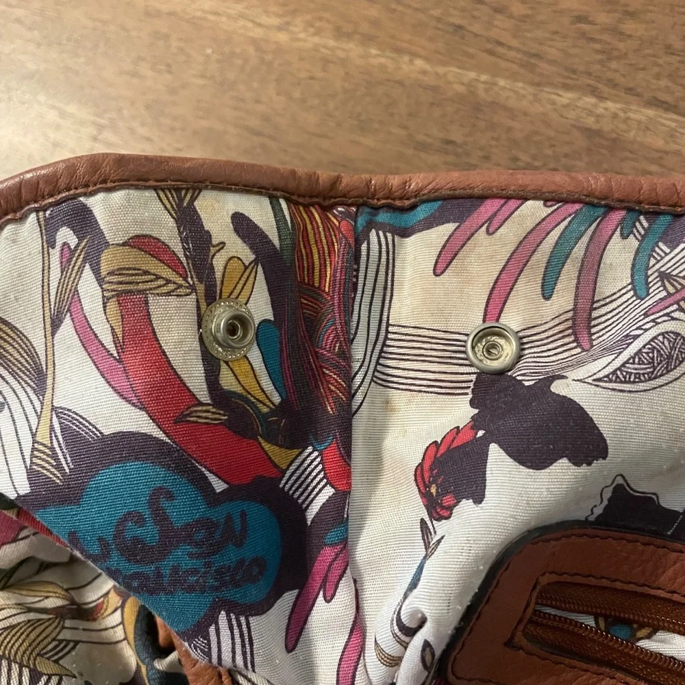 The SAK tobacco genuine leather bag AND matching phone case